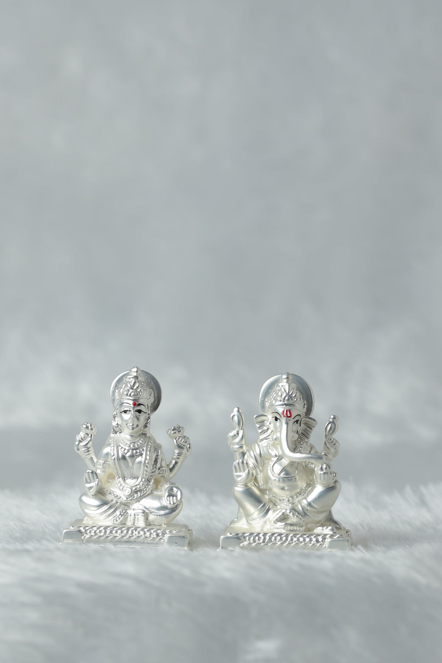 Silver Plated Laxmi Ganesh Ji Pair