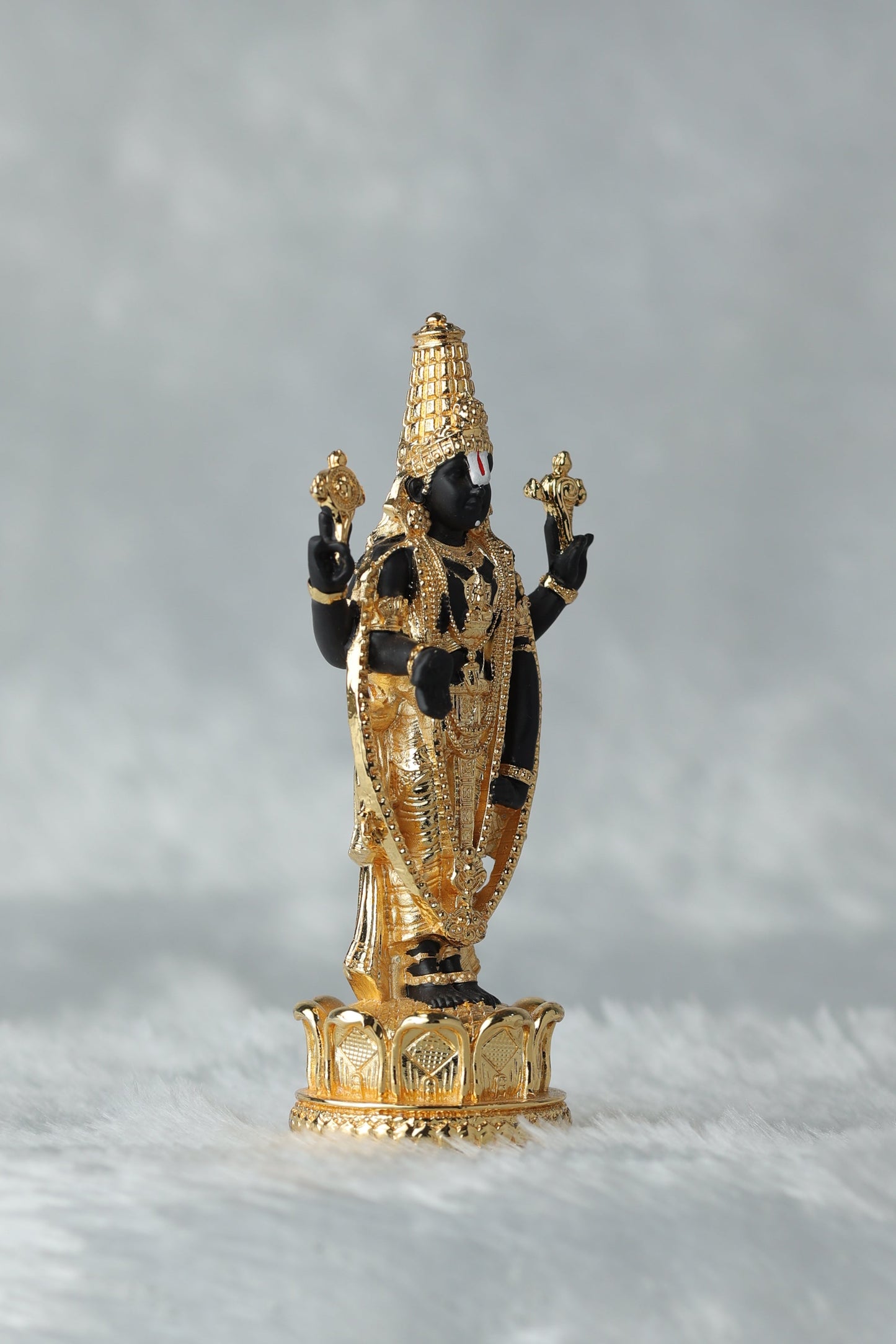 Tirupati Balaji Gold Plated Idol